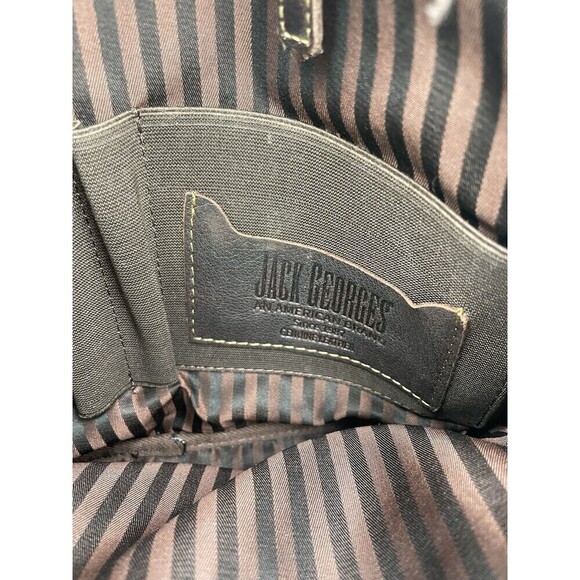 Jack Georges LEATHER BACKPACK "Voyager" DISTRESSED BROWN Unisex CONVERTIBLE BAG - Picture 13 of 16